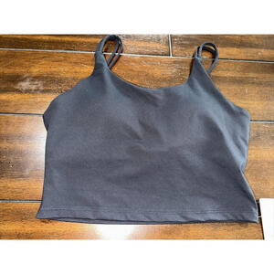 Celer Women's Size 10 Cropped Sports Bra Activewear Top Black NEW